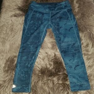 Oakley crop leggings- Teal, Size Small